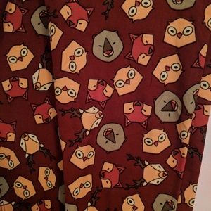 LulaRoe TC Leggings Woodland Fox Owl Bear Deer